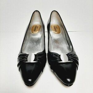 ROS HOMMERSON Black Leather Pumps Shoes Sz 5.5 M